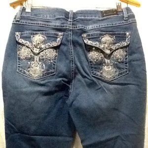 EUC EARL JEANS Capri > 10 women > cuff > denim